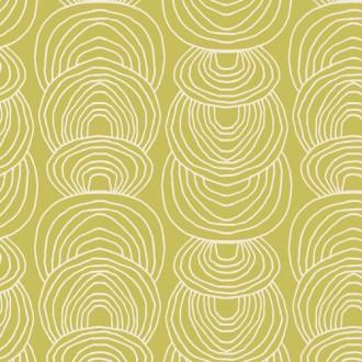 Cloud9 Rain Walk Organic Cotton Canvas - Ripple in Green