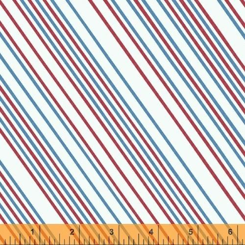 Airmail Stripe in Mailman - Paper Obsessed Collection