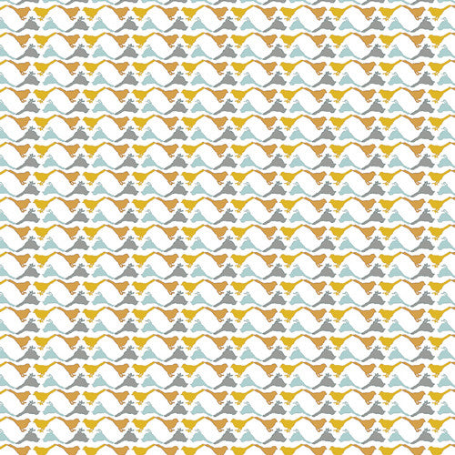 Art Gallery Fabrics Indelible Knit - BirdStencil in AM