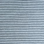 small blue and gray hemp and organic cotton yarn dyed stripe jersey knit fabric from Pickering International